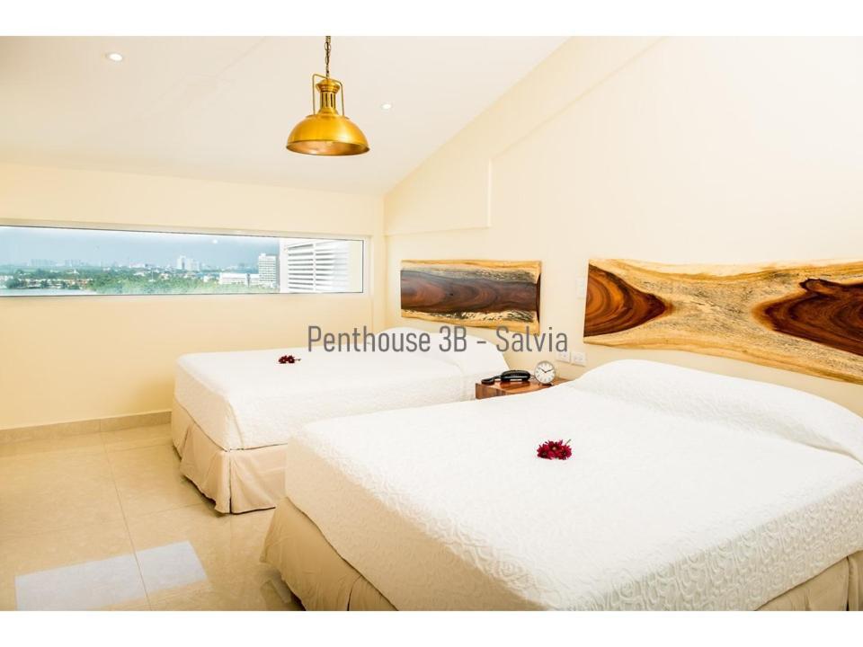 2 Story Oceanfront Penthouses On Cancun Beach! Экстерьер фото